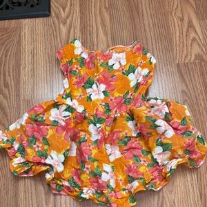 Floral Orange Dog Dress